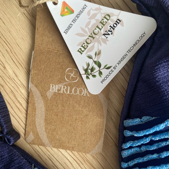 Blue Textured Bikini Set - Picture 2 of 4